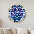 Ottoman Floral Medallion with gold frame