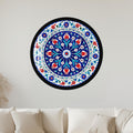 Ottoman Tulip Medallion with black frame