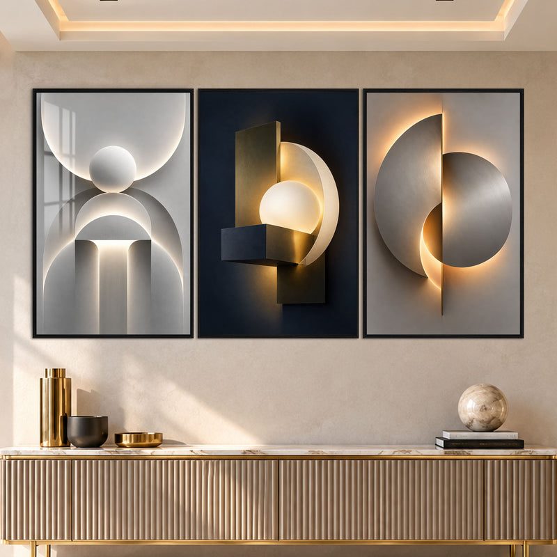 Golden Geometry II with black frame