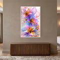Iridescent Floral Dream with white frame