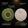 Turquoise Ayatul Kursi — tempered glass, ultra HD print, ready to hang