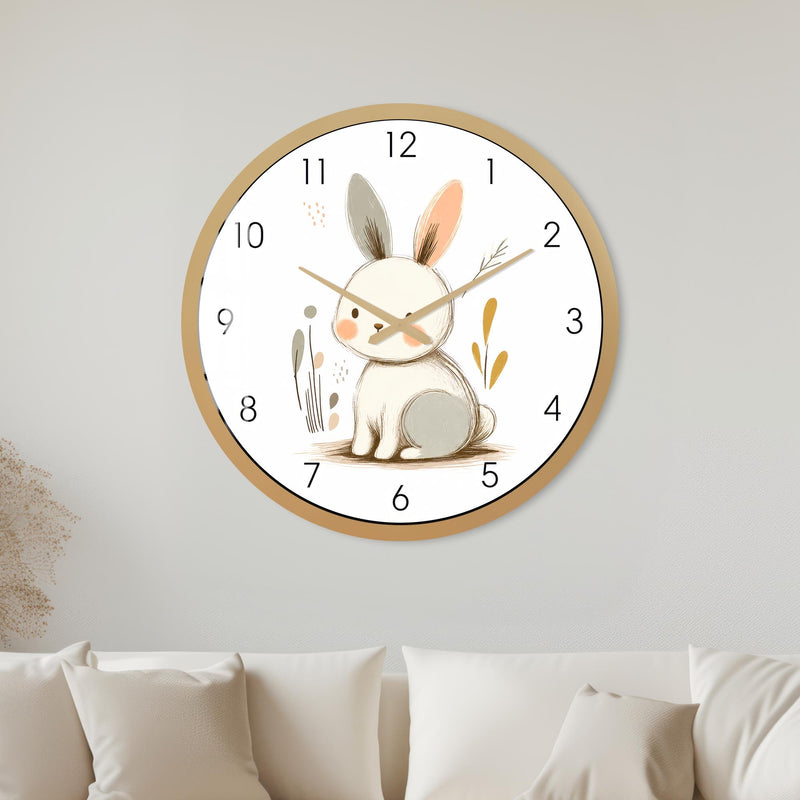 Woodland Bunny with gold frame