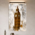 Golden Big Ben in a modern room
