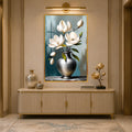 Ivory Magnolia Elegance with gold frame