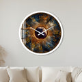 Celestial Golden Eclipse with white frame