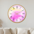 Pink Watercolour Roman with gold frame