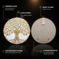 Golden Tree Of Life — tempered glass, ultra HD print, ready to hang