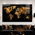 Golden World Map lifestyle view