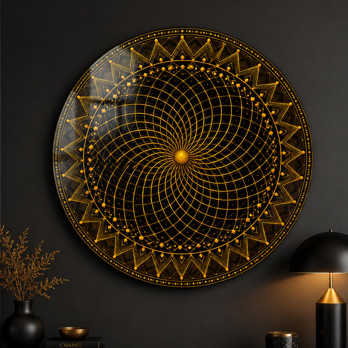 Golden Vortex Mandala lifestyle view