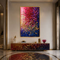 Artronauts Glass Print 12x18 cm | 4.7"x7.1" / Gold Chromatic Petal Cascade Glass Wall Art