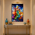 Moonlit Fashion Trio with walnut frame