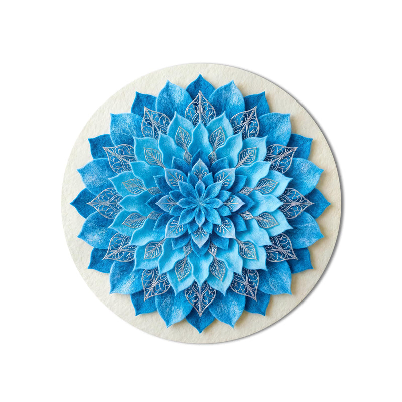 Azure Mandala Bloom product shot on white background