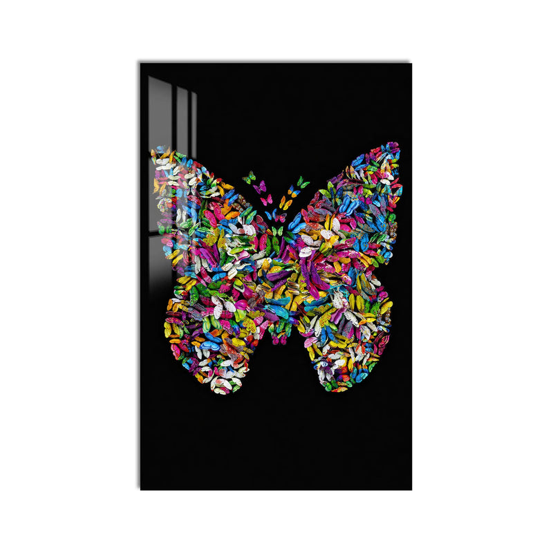 Artronauts Glass Print Butterfly Ascension Glass Wall Art