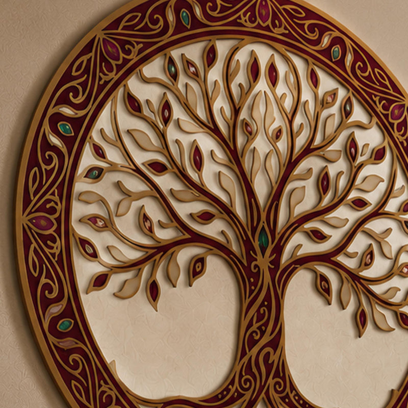 Jewelled Burgundy Tree Of Life lifestyle view