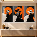 Orange Muse with white frame