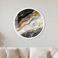 Gilded Marble Flow with white frame
