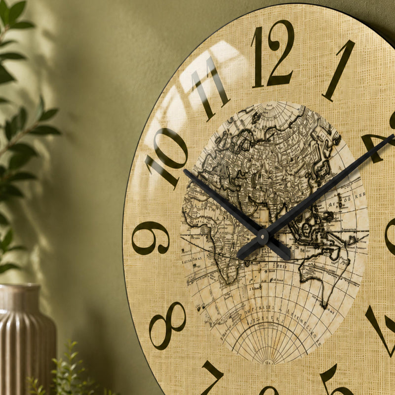 Vintage World Map lifestyle view