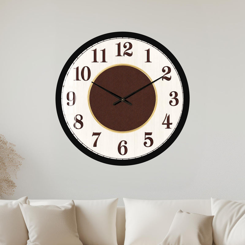 Classic Coffee Dial with black frame