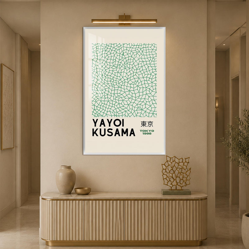 Tokyo Mosaic Lines with white frame