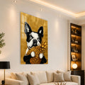Artronauts Glass Print Golden Pineapple Pup Glass Wall Art