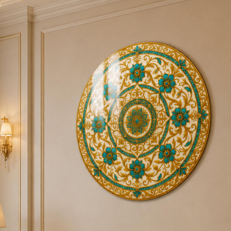 Turquoise Arabesque angled lifestyle view