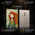 Wildflower Reverie — tempered glass, ultra HD print, ready to hang