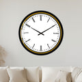 Yellow Minimalist Timepiece with black frame