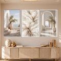 Mediterranean Serenity with white frame