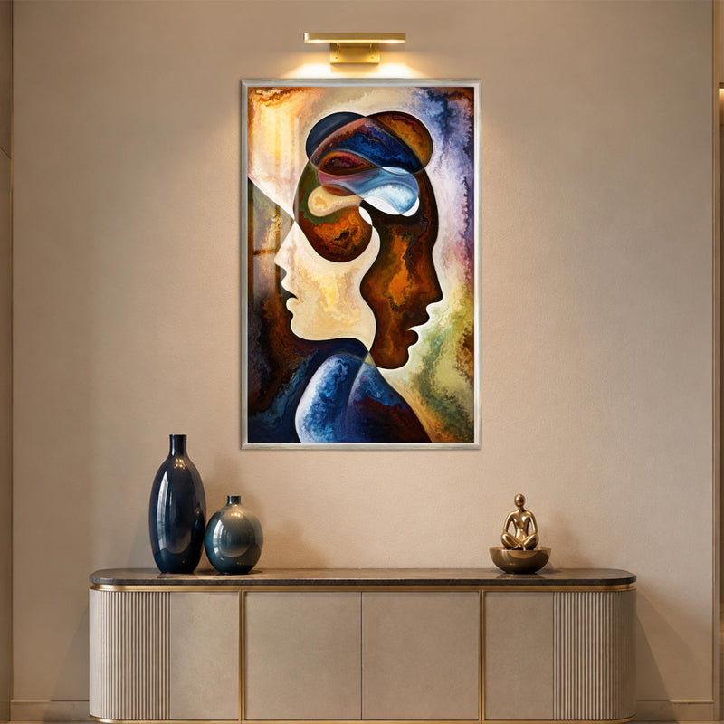 Entwined Minds with silver frame