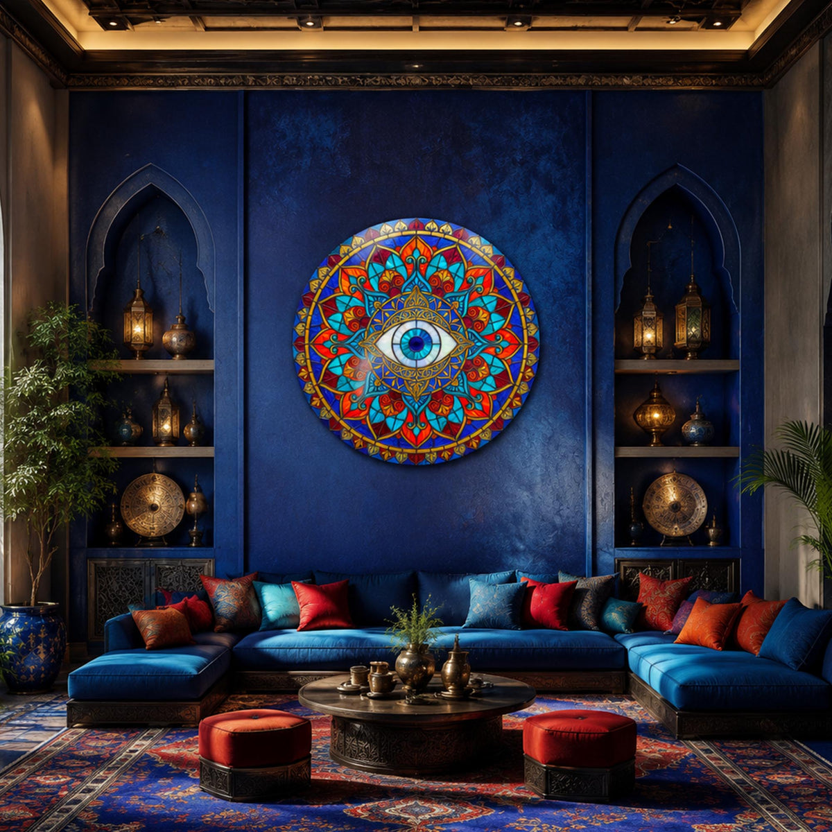 Radiant Guardian Eye in a modern room