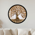Golden Tree of Life with black frame