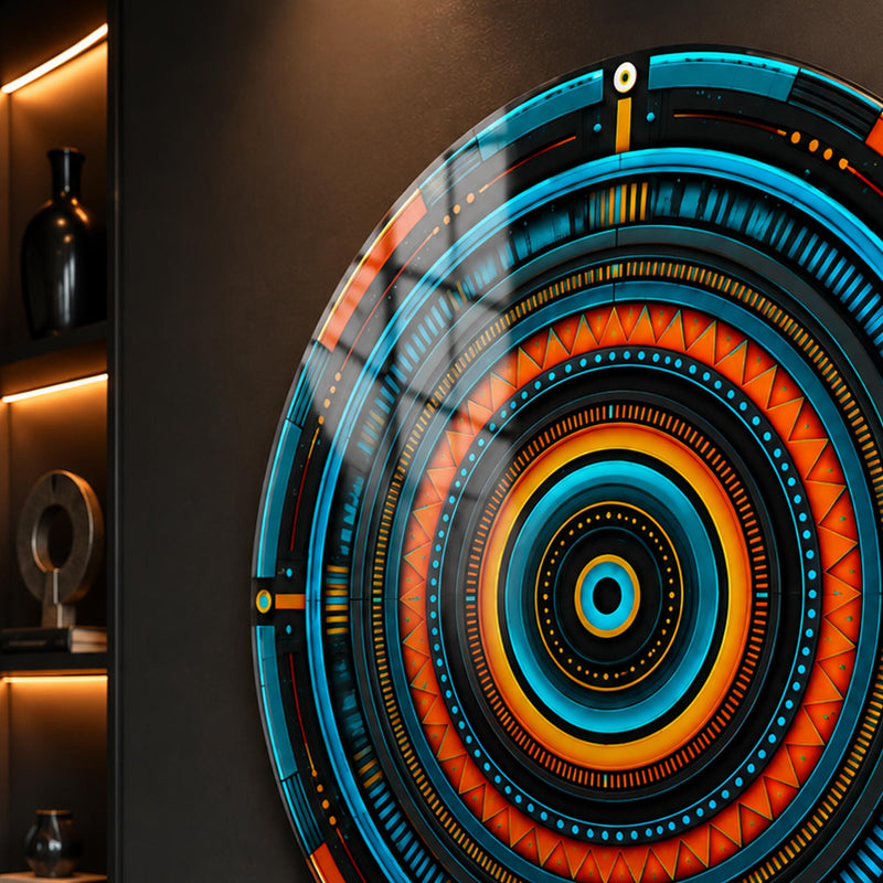 Neon Circuit Mandala lifestyle view