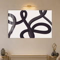 Plum Ribbon Loops in a modern room