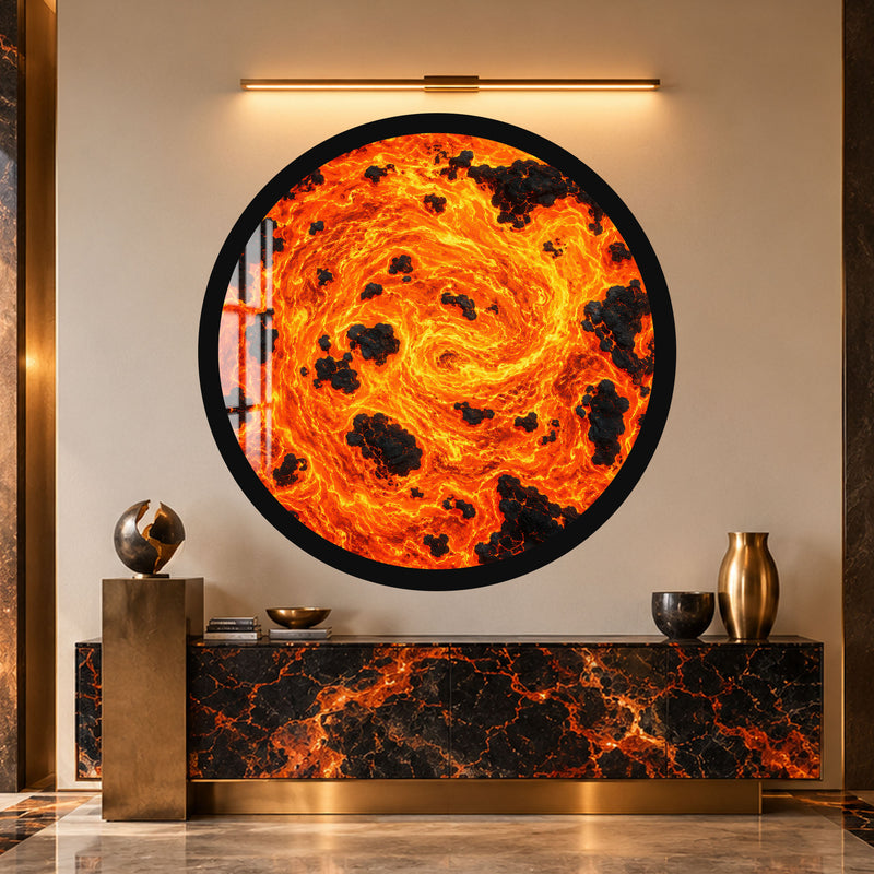 Molten Fire Vortex with black frame