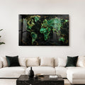 Emerald Marble World Map lifestyle view