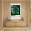 Emerald Kusama Pumpkin with white frame