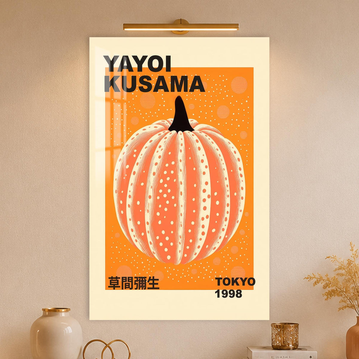 Kusama Pumpkin Poster lifestyle view