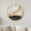 Golden Marble Elegance with gold frame