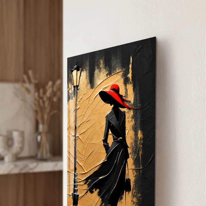 Crimson Hat Elegance lifestyle view