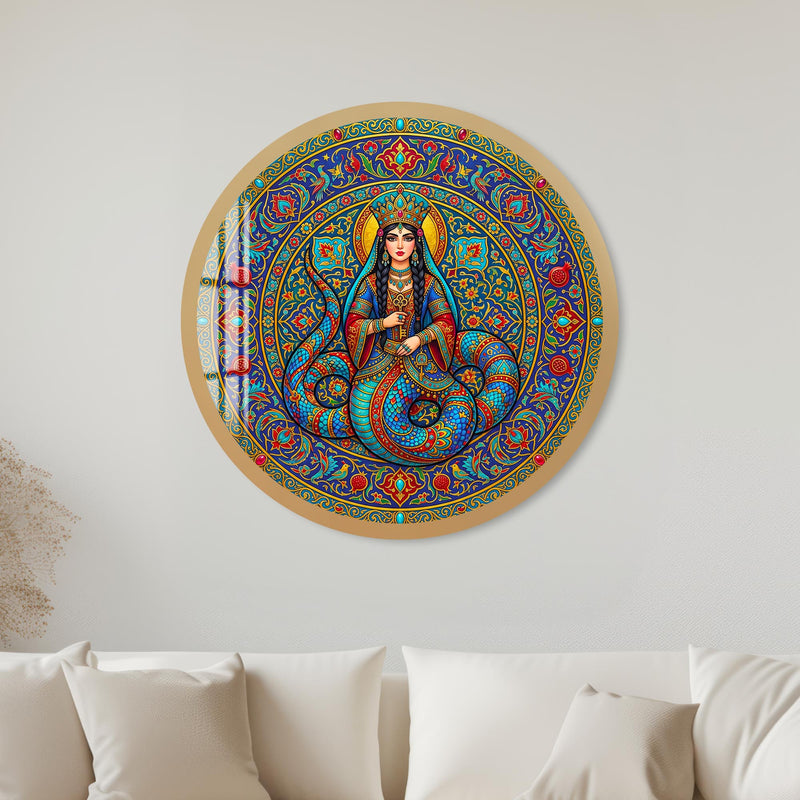 Anatolian Mosaic Muse with black frame