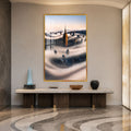 Manhattan Above The Clouds with gold frame