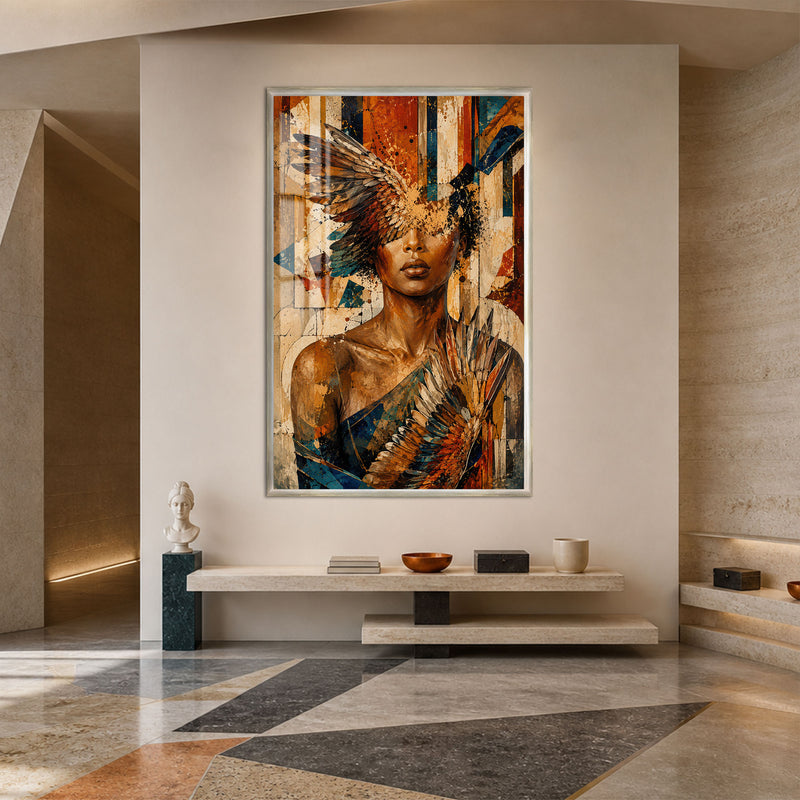Winged Vision with silver frame