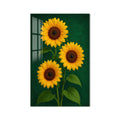 Golden Sunflower Trio product shot on white background