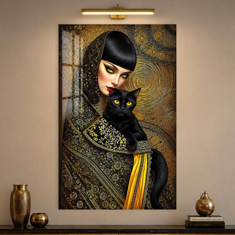 Golden Feline Muse lifestyle view