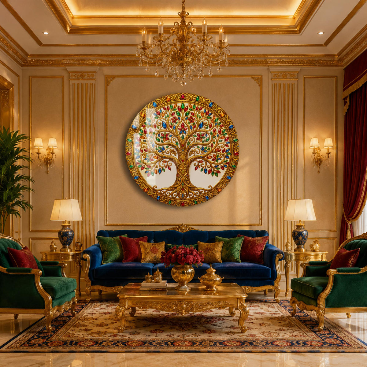 Jewel Tree Of Life in a modern room