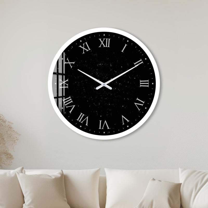 Midnight Roman Numerals with white frame