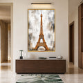 Golden Eiffel Tower with gold frame