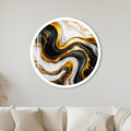Gilded Marble Flow with white frame