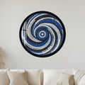 Midnight Mosaic Swirl with black frame