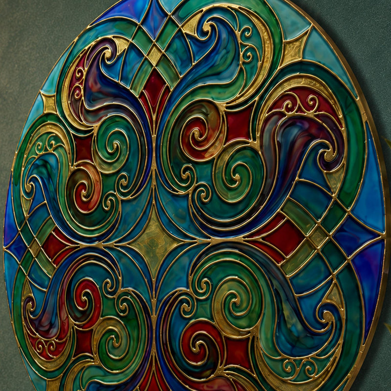 Art Nouveau Enamel Scrollwork lifestyle view